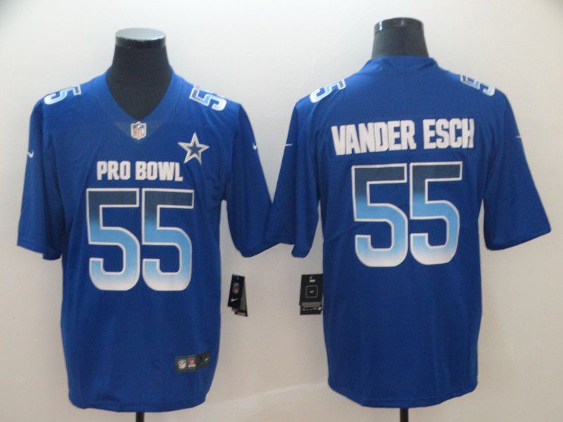 Men Dallas cowboys #55 Vander edch Blue Nike Royal 2019 Pro Bowl Limited Jersey